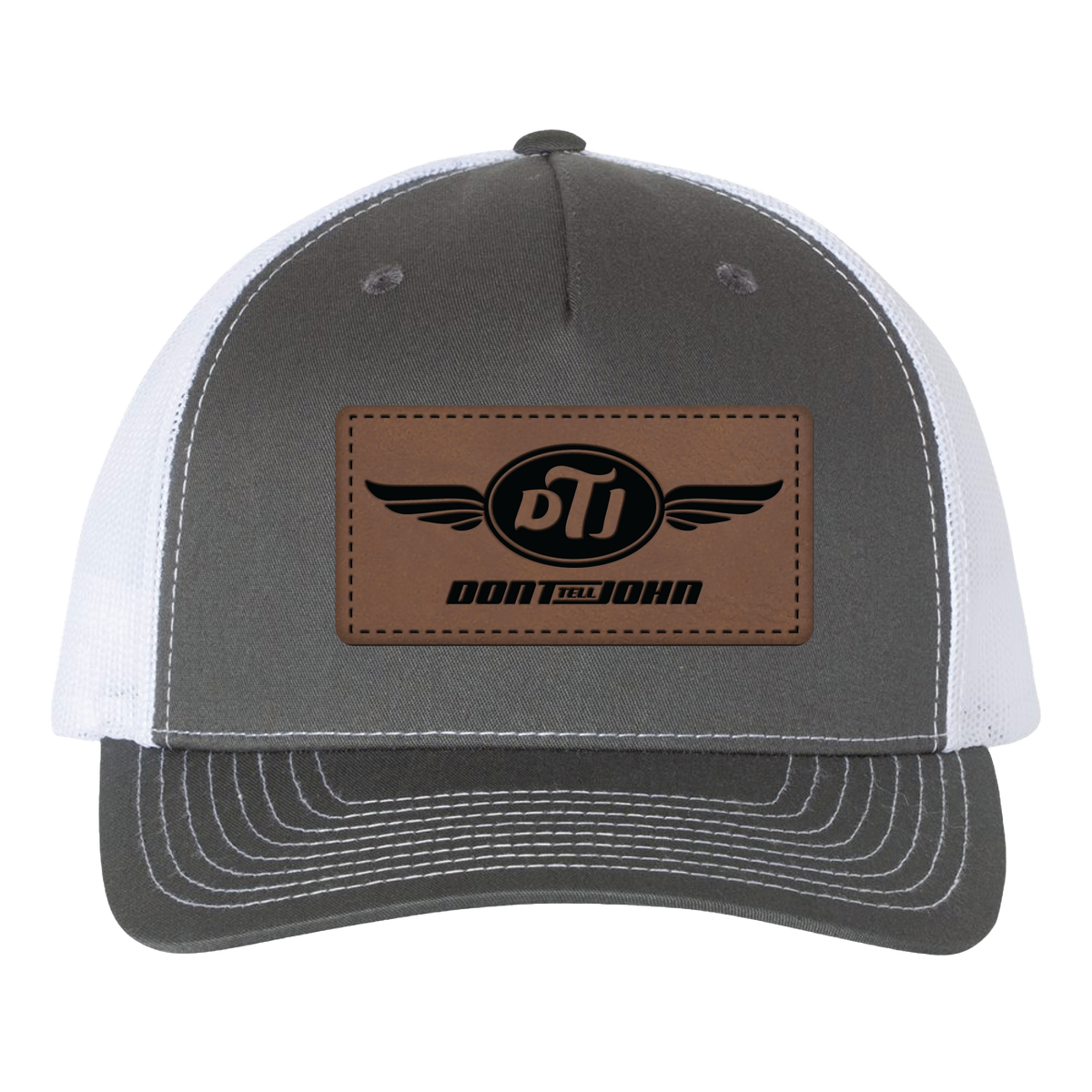 Don't Tell John Leather Patch Cap
