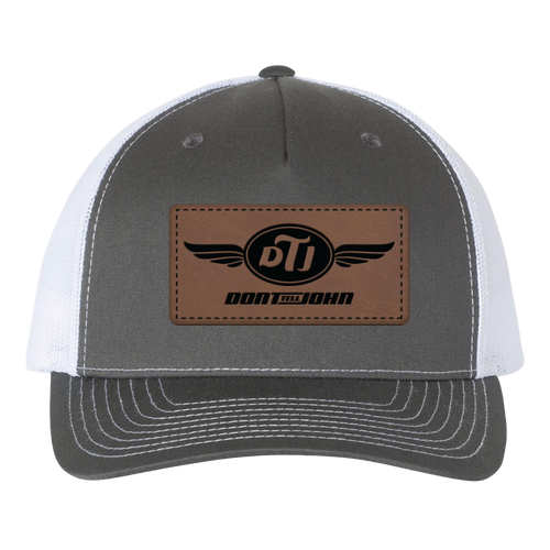 Don't Tell John Leather Patch Cap