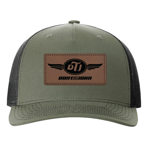 Don't Tell John Leather Patch Cap
